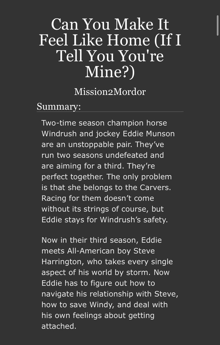 BurningTheShire's tweet photo. Can You Make It Feel Like Home (If I Tell You You’re Mine?)
Romance/Action | Mature | 45.3k
Author: @Mission2Mordor 
Artist: @/froggistain on Tumblr (coming soon)
Beta Reader: @/Gaelicblue on Tumblr

#steddiebang24 https://t.co/BsMHWOZq93