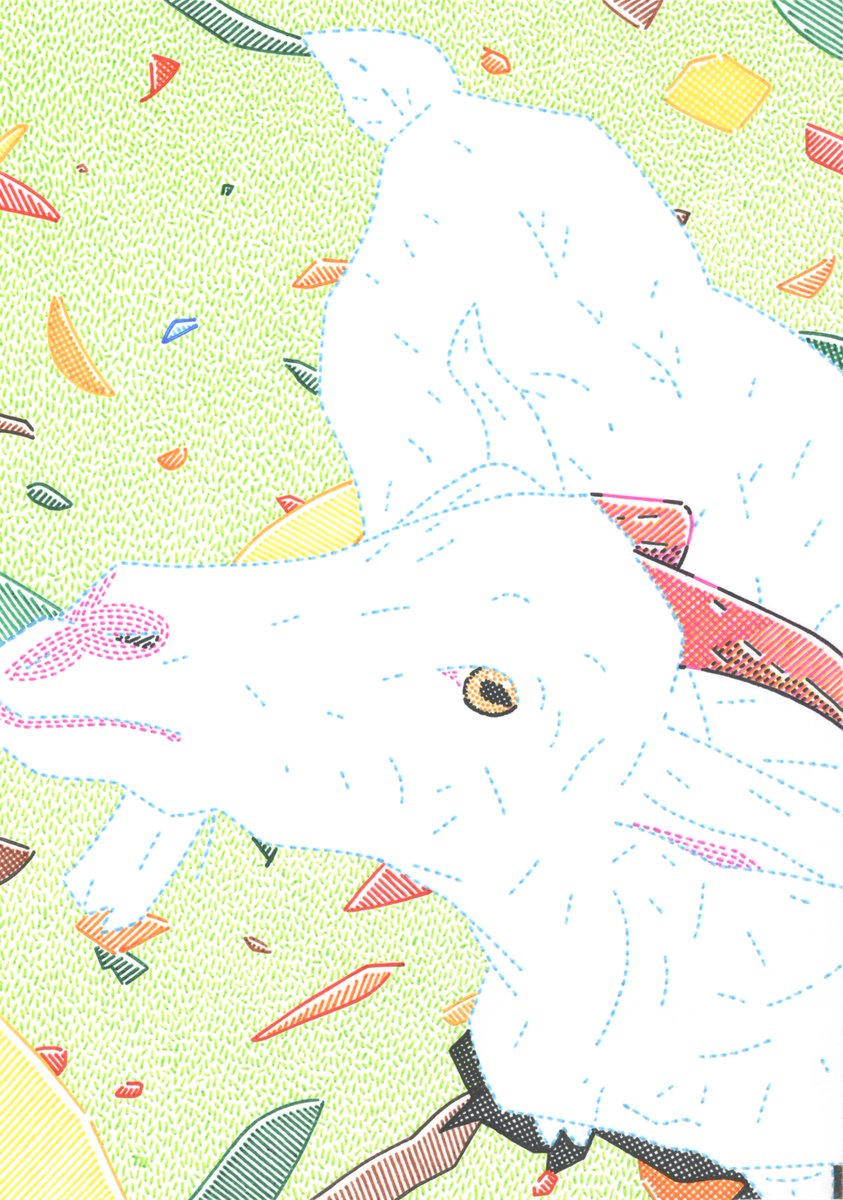 「(来週金曜からの個展で展示する絵です。中村隆 個展「きっといい風」2024年10」|中村 隆のイラスト