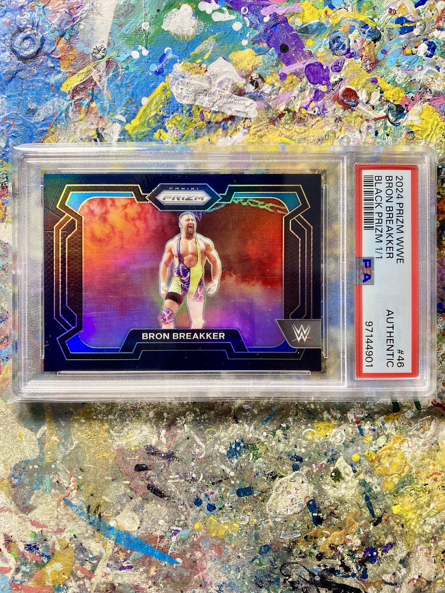 TheCardist's tweet image. 💥 BACK FROM PSA 💥

We got 3 BIG cards back from @PSAcard and couldn’t be more pumped!

@WWERomanReigns @CMPunk @bronbreakkerwwe @PaniniAmerica 

#RomanReigns #CMPunk #BronBreakker #WWE #prowrestling #wrestlingcards #PSA10 #PaniniPrizm #1of1