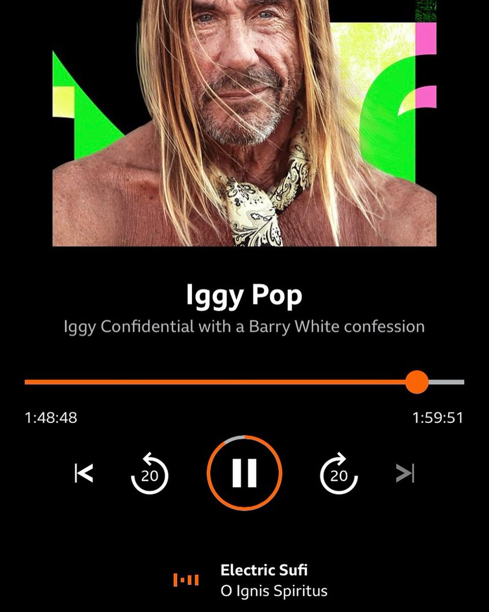 When Iggy Pop played one of my Electric Sufi songs on his BBC national radio show
