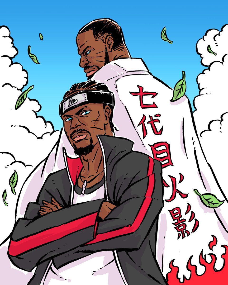 October 10 is Naruto's birthday. So here are my NBA x Naruto drawings. #NARUTO #BORUTO #NBA 