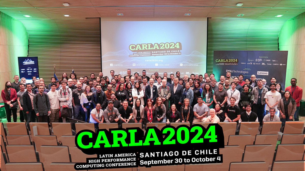 CARLA 2024: Latin America HPC Conference (@carla_conf) on Twitter photo Thank you to the organizers, participants, speakers, and sponsors who made #CARLA2024 possible! Your hard work and dedication fostered dialogue and collaboration in #Supercomputing across Latin America and the Caribbean. See you at #CARLA2024 in Jamaica! Thank you to the organizers, participants, speakers, and sponsors who made #CARLA2024 possible! Your hard work and dedication fostered dialogue and collaboration in #Supercomputing across Latin America and the Caribbean. See you at #CARLA2024 in Jamaica!