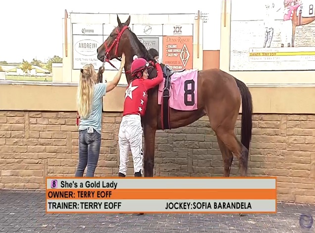 Art Martineau (@rebelsart) on Twitter photo Bravo Sofia Barandela <a href="/Sofia_Barandela/">Sofia Barandela</a> and She's A Gold Lady winner of the Thursday opener at Remington Park <a href="/RemingtonPark/">Remington Park</a> for trainer Terry Eoff! Great ride!
🏇🥇💪👏
#winner #horseracing #Remingtonpark #Oklahoma #congratulations <a href="/thedaleday/">Dale Day</a> @TeamPomco Bravo Sofia Barandela <a href="/Sofia_Barandela/">Sofia Barandela</a> and She's A Gold Lady winner of the Thursday opener at Remington Park <a href="/RemingtonPark/">Remington Park</a> for trainer Terry Eoff! Great ride!
🏇🥇💪👏
#winner #horseracing #Remingtonpark #Oklahoma #congratulations <a href="/thedaleday/">Dale Day</a> @TeamPomco
