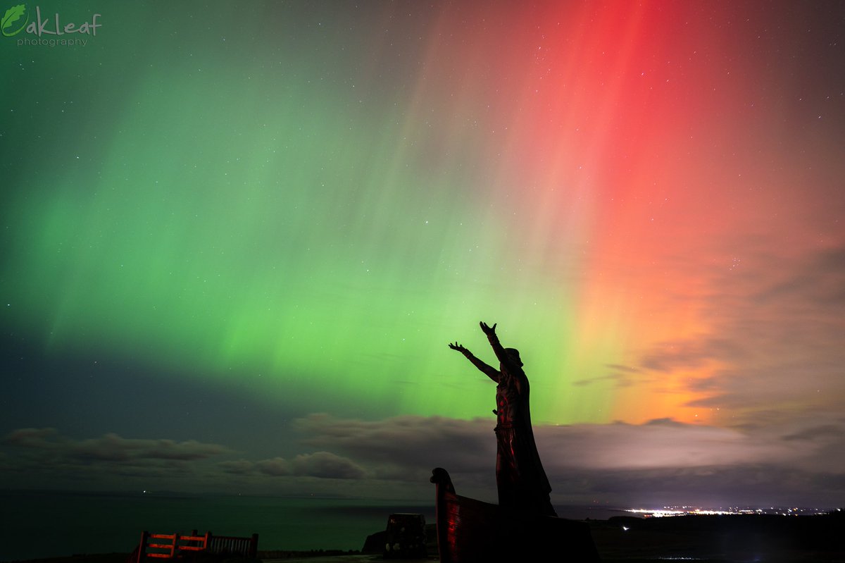 jct_c's tweet photo. Stunning display of the northern lights this evening 10/10/24 #northernlights #astro #aurora #Ireland https://t.co/v8w2xFljNz