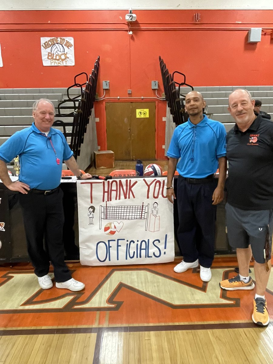 Grant HS is grateful to all the officials who help ensure games run so smoothly!  Your role is a critical element of every single game for every single sport!!!! <a href="/CIFLACS/">CIF LA City Section</a> <a href="/Grant_athletics/">Grant HS Athletics</a>