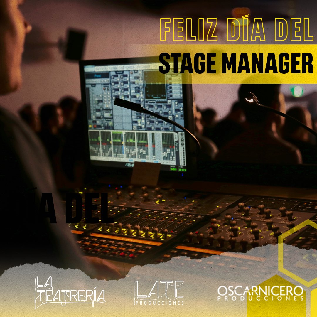 ¡Feliz día del stage manager!🎛️✨ 

Hoy celebramos a todos aquellos que hacen posible la magia del teatro y que disfrutemos cada función a lo grande 🙌 

🎭¡Gracias por toda su dedicación ya que el teatro no sería lo mismo sin ustedes! 🎭