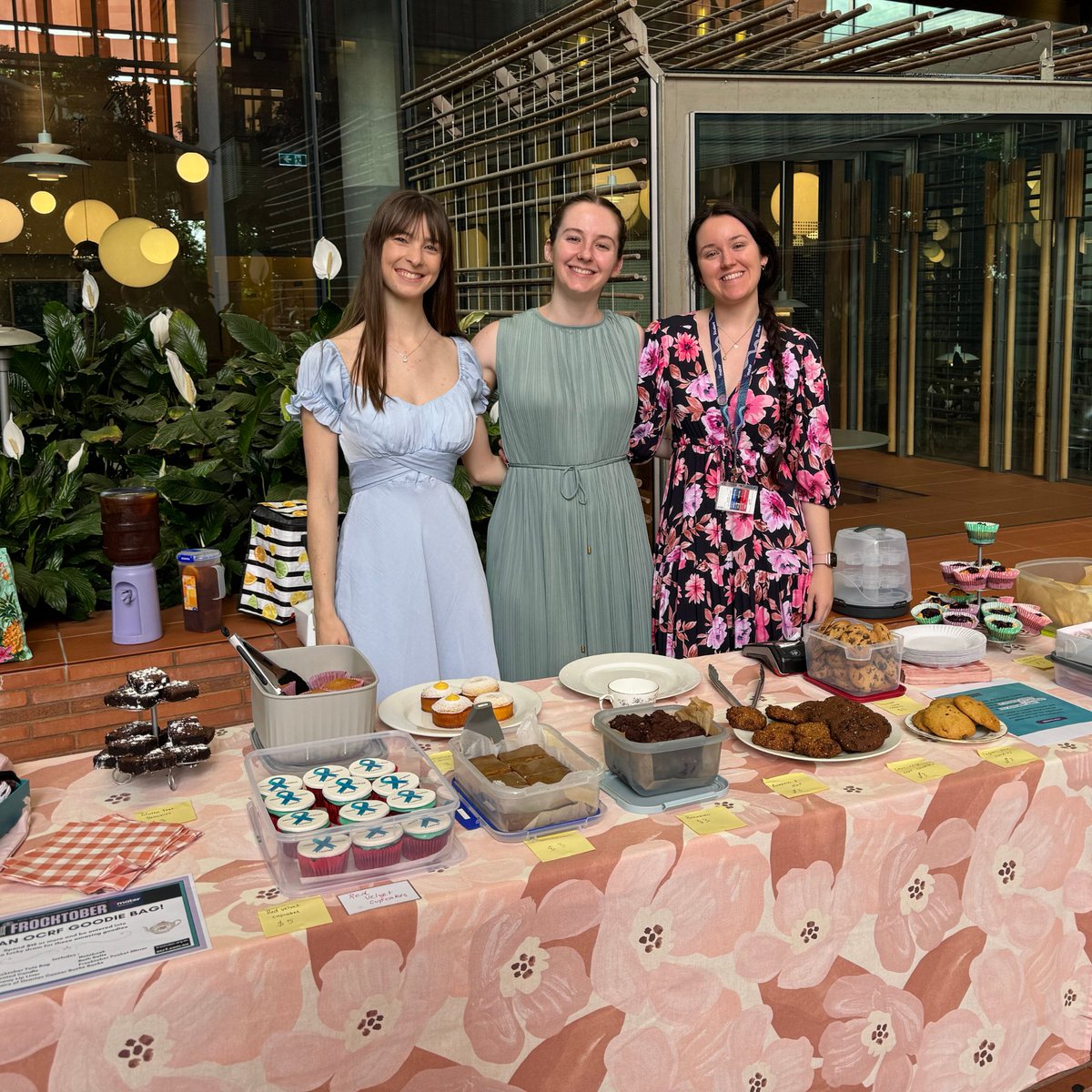 MaterResearch's tweet image. Prof Brian Gabrielli and Prof @KristenRadford3 swapped their lab coats for party frocks this week for Frocktober. Alongside their teams, they are raising funds for @ocrfaustralia which generously supports both of their research programs.