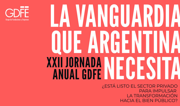 #EspacioGDFE / Se aproxima la XXII Jornada Anual GDFE: un espacio para repensar la Inversión Social Privada

Más info: sustenomics.com/se-aproxima-la…

#Sustentabilidad #Sostenibildiad <a href="/GDFE_Arg/">GDFE</a>