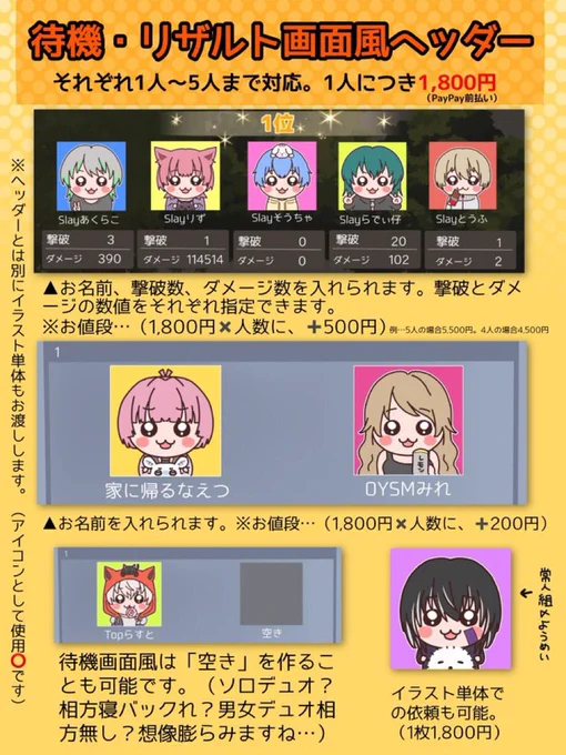 【イラストご依頼募集】この種類のイラストのご依頼を募集します  にDMくださいませ(数日で締め切ります) 