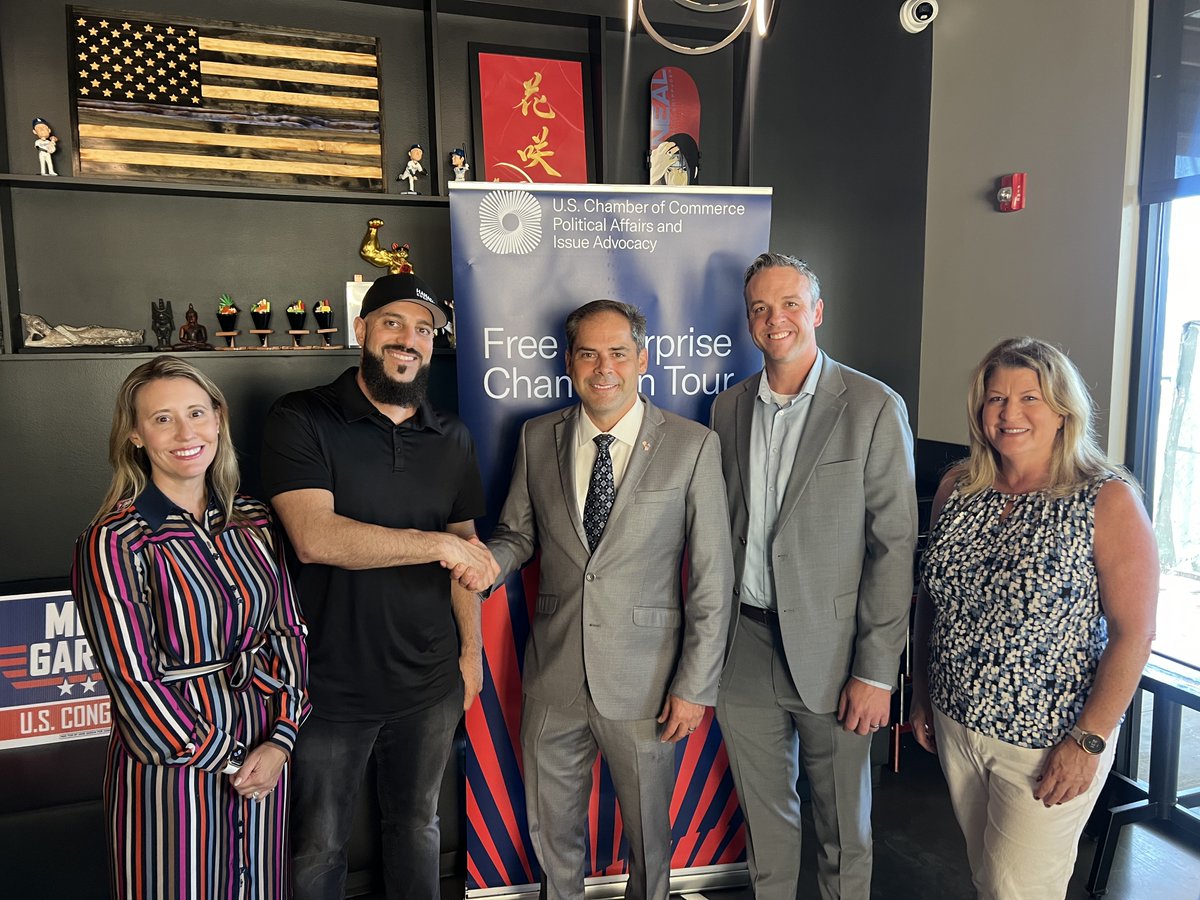 mikegarcia1776's tweet photo. Proud to have received the endorsement of the @USChamber this week, and I look forward to our continued work to cut taxes, reduce red tape, and tackle the inflation crisis. Shout-out to Hanasaki Sushi Bar for hosting a great event and serving up some amazing sushi! They’re a perfect example of a local business thriving in a tough environment.