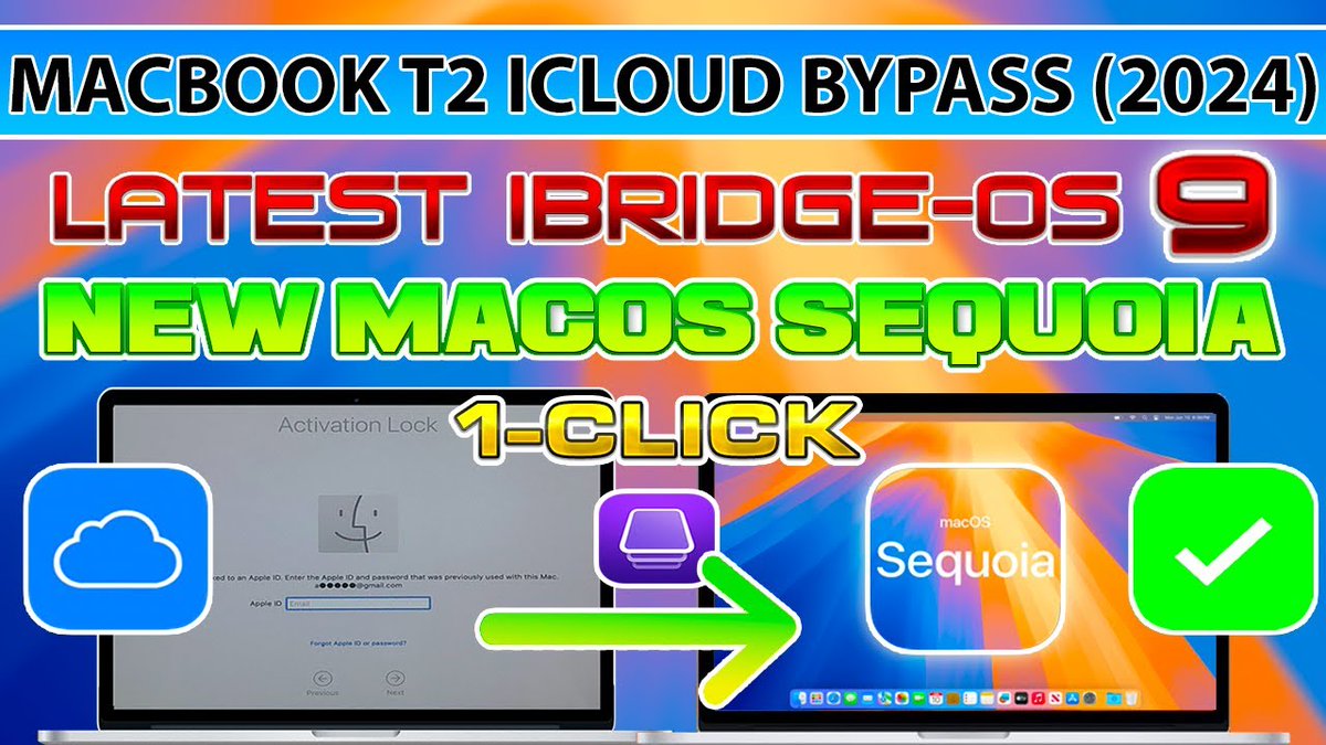 iamjustatech's tweet image. 💻🖥 ☁️🔓 T2 Macs iCloud Activation Lock Bypass on Latest iBridgeOS 9.x on Latest MacOS Sequoia 🔥
Hfz Activator T2 Ramdisk Hello V3
Tethered Bypass 1 Click Patch.

🎥 📱 Full Guide : youtu.be/tYLFx5DaXKU

📥 Tool Link : telegram.me/justatech/1982