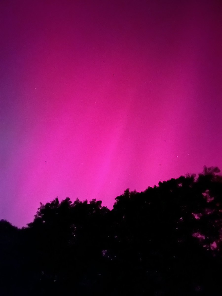 ashbug369's tweet image. A pic of the Northern Lights from my daughter who is visiting NH. Here in SC we don’t get to see that light show! Beautiful ❤️#northernlights #southcarolina #NewHampshire