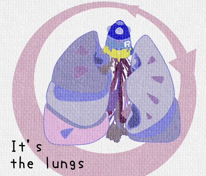 きれいな空気を吸いましょう。肺#illust #illustration #illustrator #art #artwork #lungs #イラスト #イラストレーション #イラストレーター #イラストレーターさんと繋がりたい #絵描きさんフォロバ100 #オリジナルイラスト #肺 
