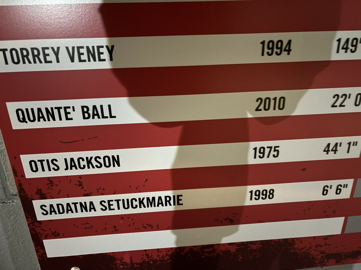 Gittarhh's tweet image. My nephew sent me this, he saw my name on the record wall 😂🤞🏾 #BeARaider ❤️🩶