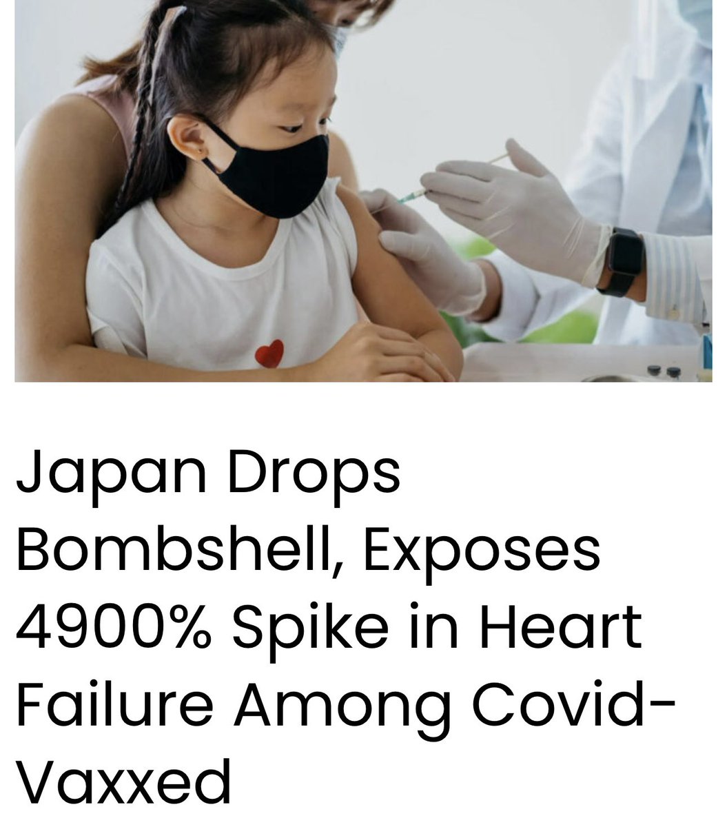 Japan has just dropped a major bombshell after the nation’s leading experts uncovered evidence of a devastating spike in heart failure among those who received Covid mRNA “vaccines.”
Scientists discovered that the risk of heart failure surges by up to 4,900% after a person