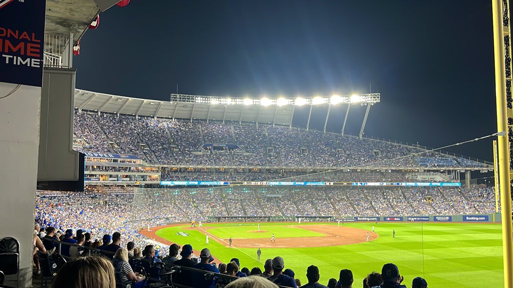 An anxious feeling washes over Kauffman Stadium as the Royals find themselves down 1-0 early in the game