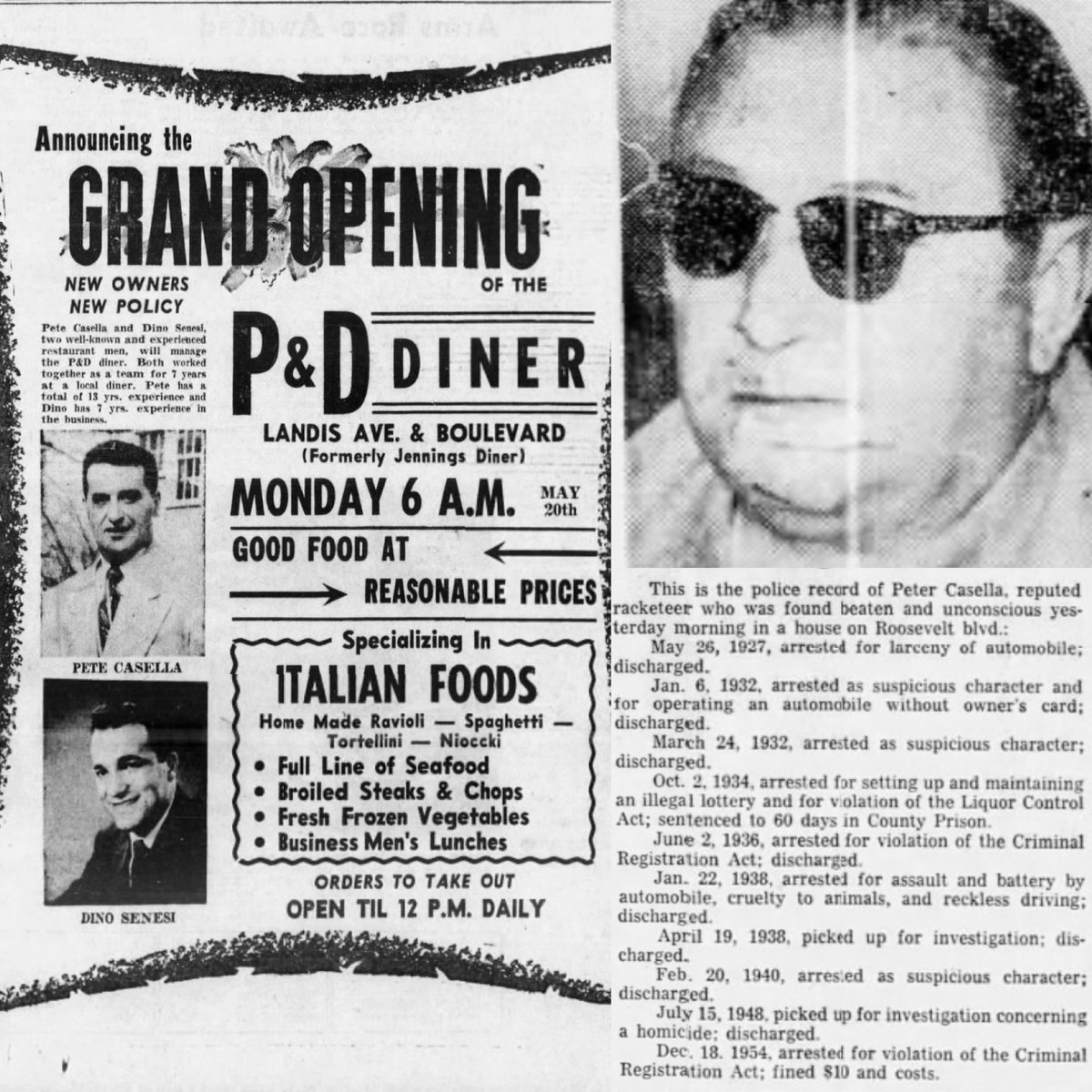 MOBFAX's tweet photo. 1957: Former Angelo Bruno #Philadelphia #underboss Pete Casella attacked at his home https://t.co/FHuLJ8bZMx