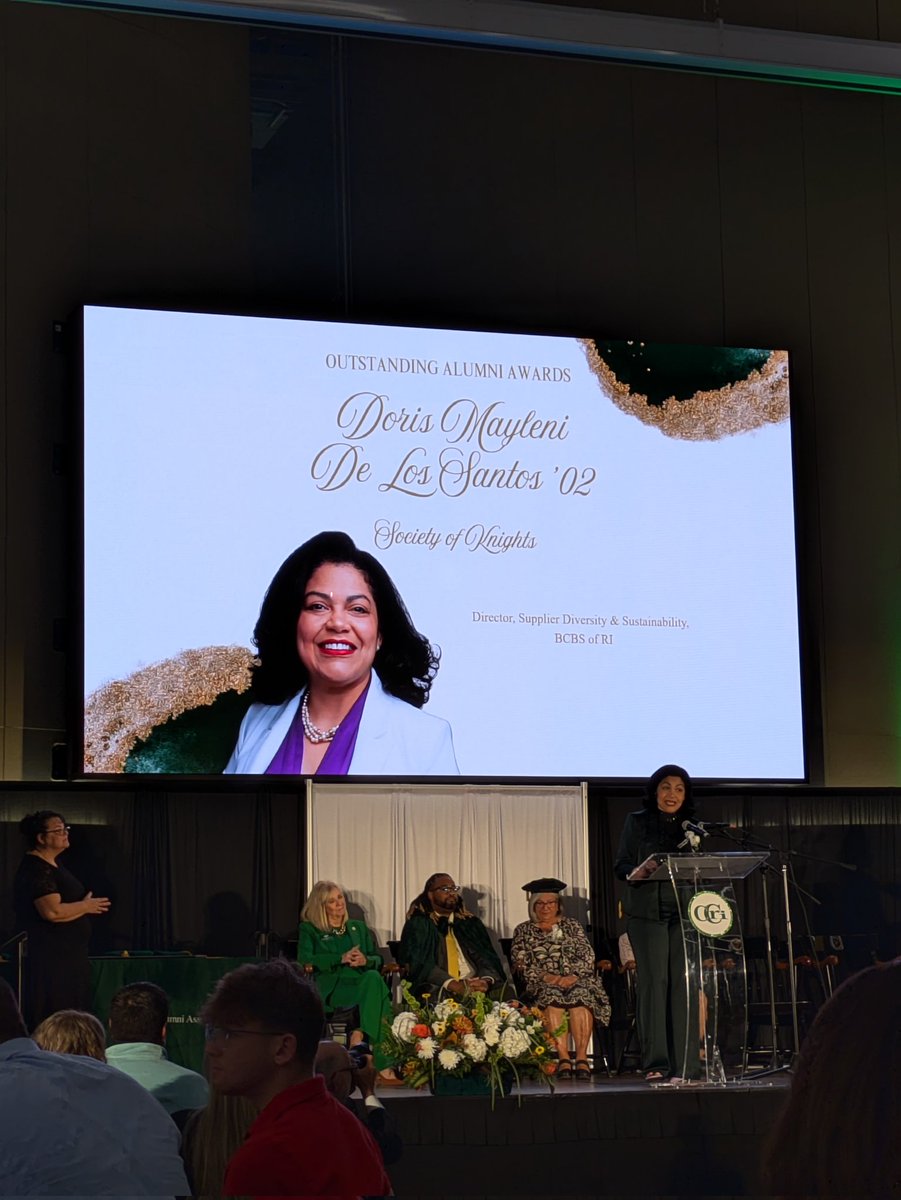 Congratulations to <a href="/Doris_DLS/">Doris De Los Santos</a> inducted tonight into the <a href="/CCRINews/">Community College of Rhode Island</a> Society of Knights. Honored to have been there to celebrate her.
