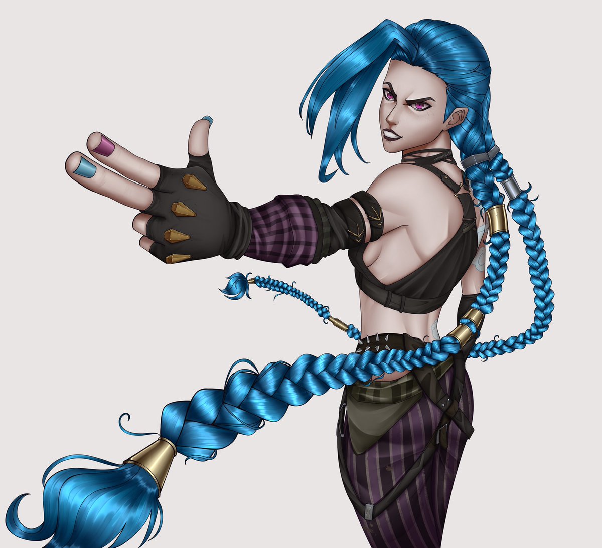 "It’s Jinx now, Powder fell down a well."

HBD baby blue🥳
#Arcane #Jinx #Arcanefanart #arcanetwt