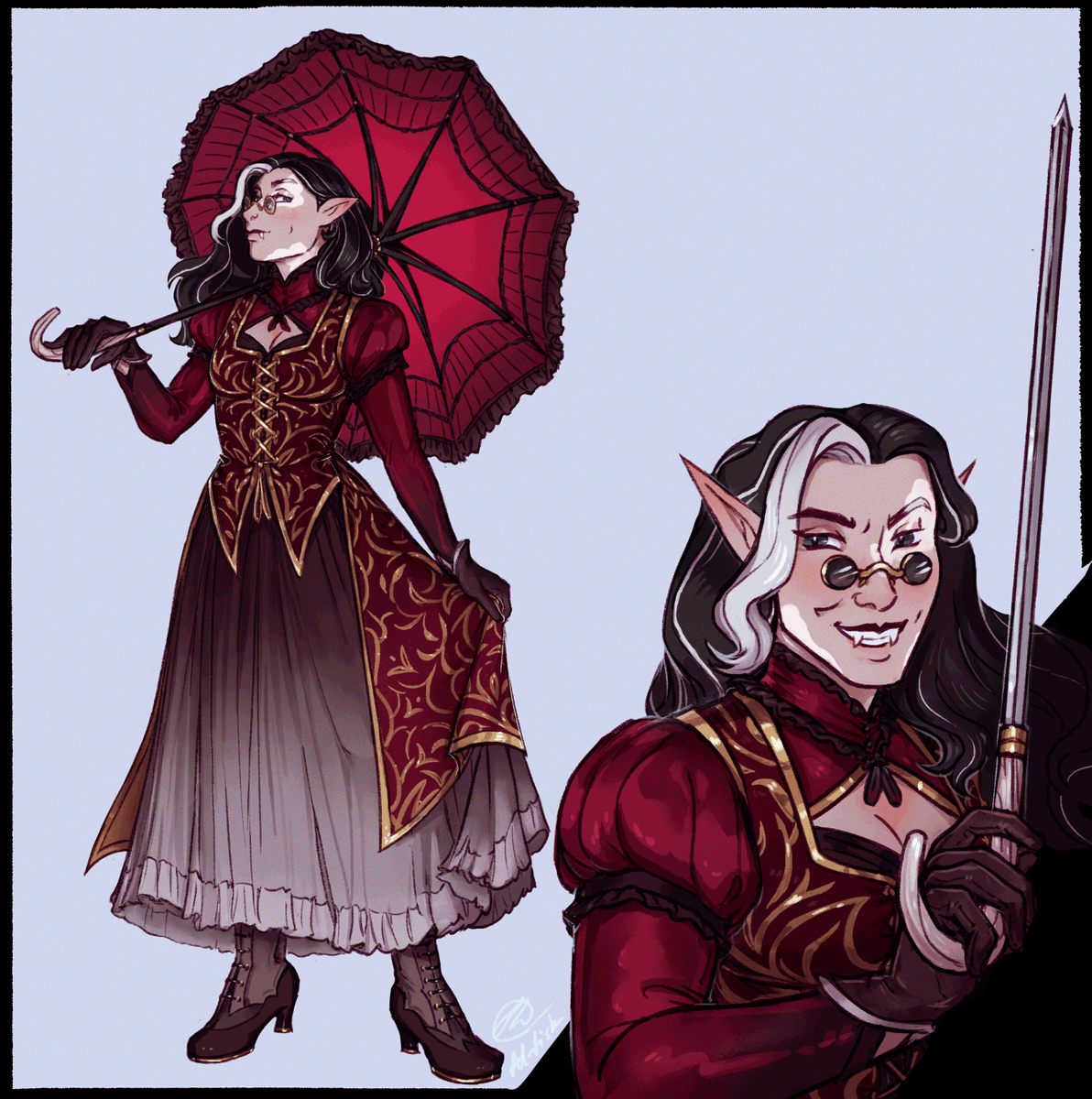 comm for <a href="/Btopiaa/">Brigette</a> of their changeling vampire, Blythe~!