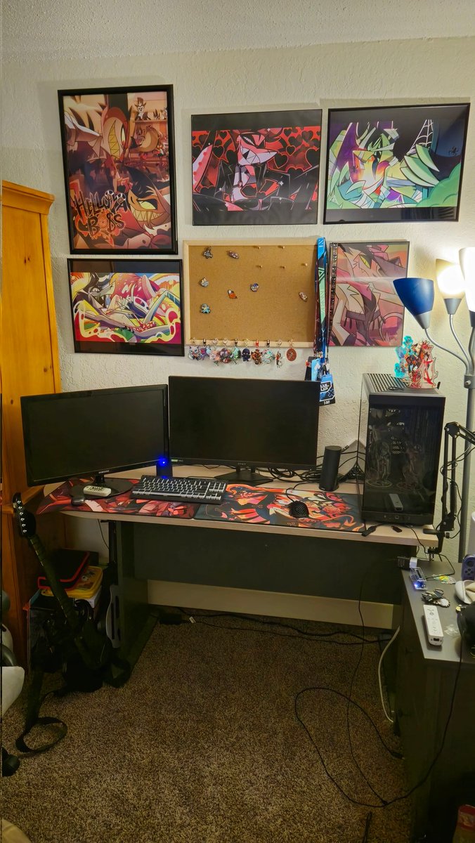 finally done moving🙏🙏few things left to unpack but my setup is just about done