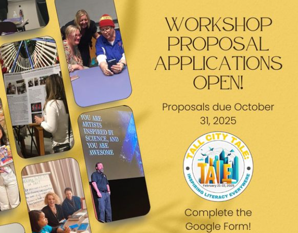 Tell about TALE Thursday! 
The countdown is on!
Submit your session proposal applications for the 2025 TALE conference NOW! 
shorturl.at/Wvhxu