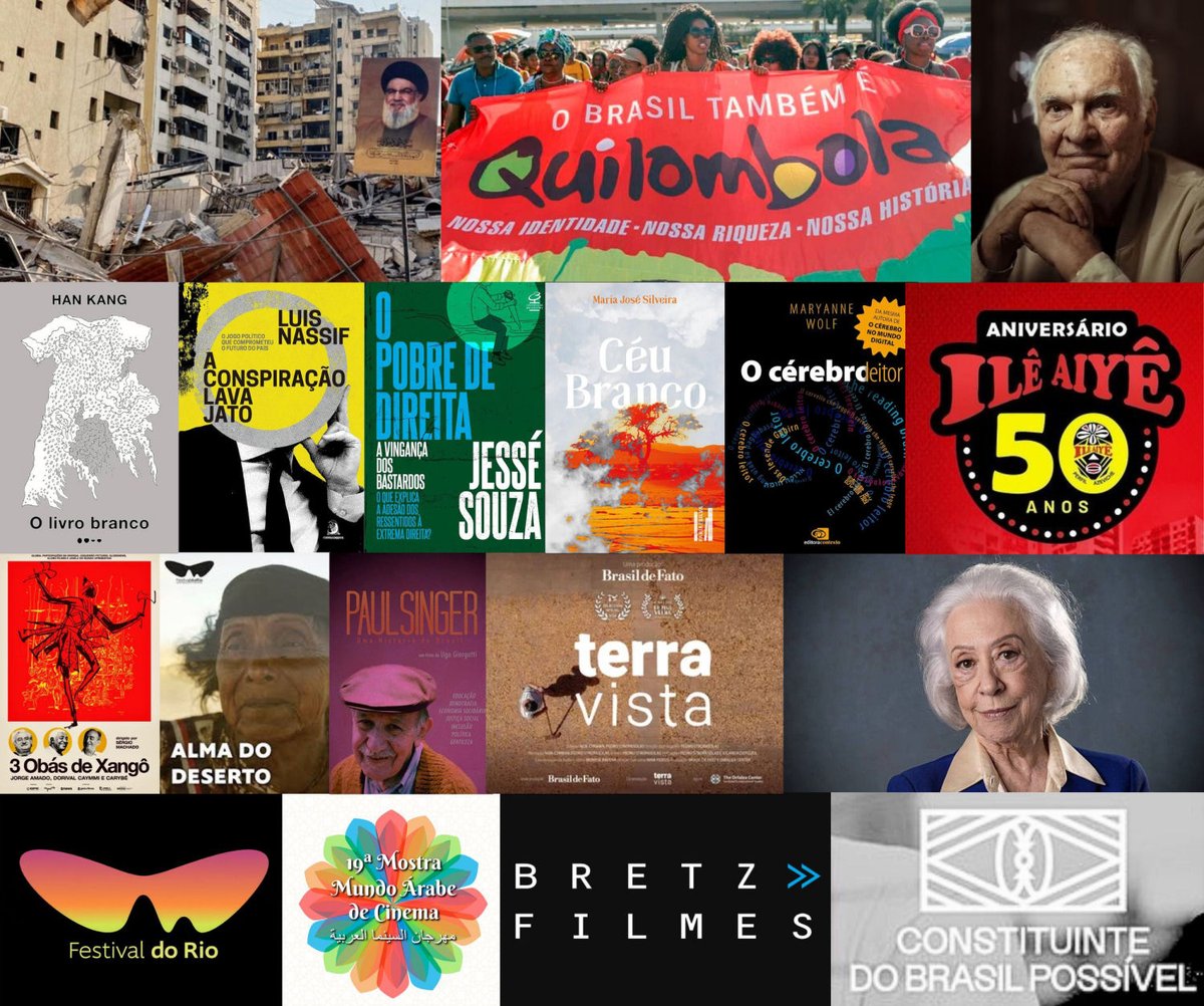forum21br's tweet photo. 📚🎭🎥🎙️Programação cultural - de 10 a 18 de outubro | A edição desta semana está repleta de cultura e arte! Confira!
Leia mais em: https://t.co/1i2o5LSRq1
#Cultura #Cinema #Livros #Exposição #Filmes #Literatura #Mostras #Documentários https://t.co/9Mg32KM5CU
