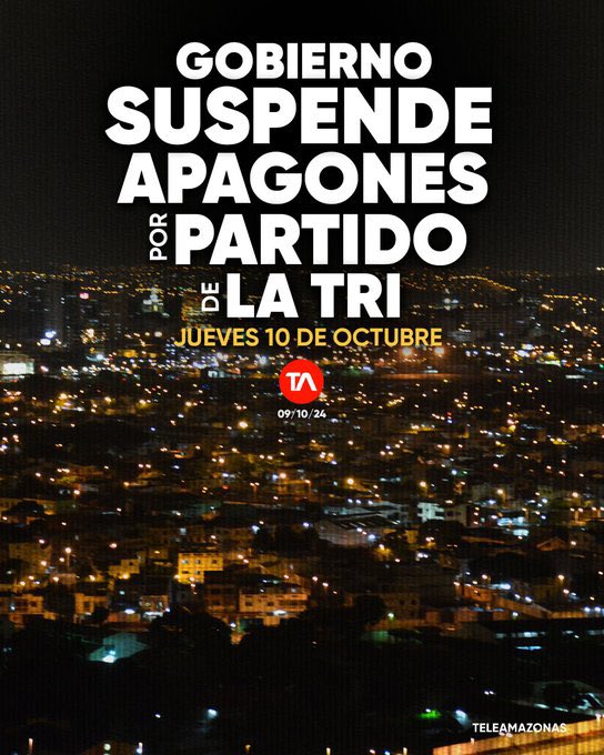 RodrigoMenaR's tweet photo. Por lo visto, El Carmen no es Ecuador 🇪🇨, suspendieron la energía eléctrica @CNEL_EP @DanielNoboaOk  hay partes de Sto Dgo que no se va la luz ningún día, y a El Carmen le quitan 12 y mas, horas diarias. https://t.co/4QLbAHUCPT