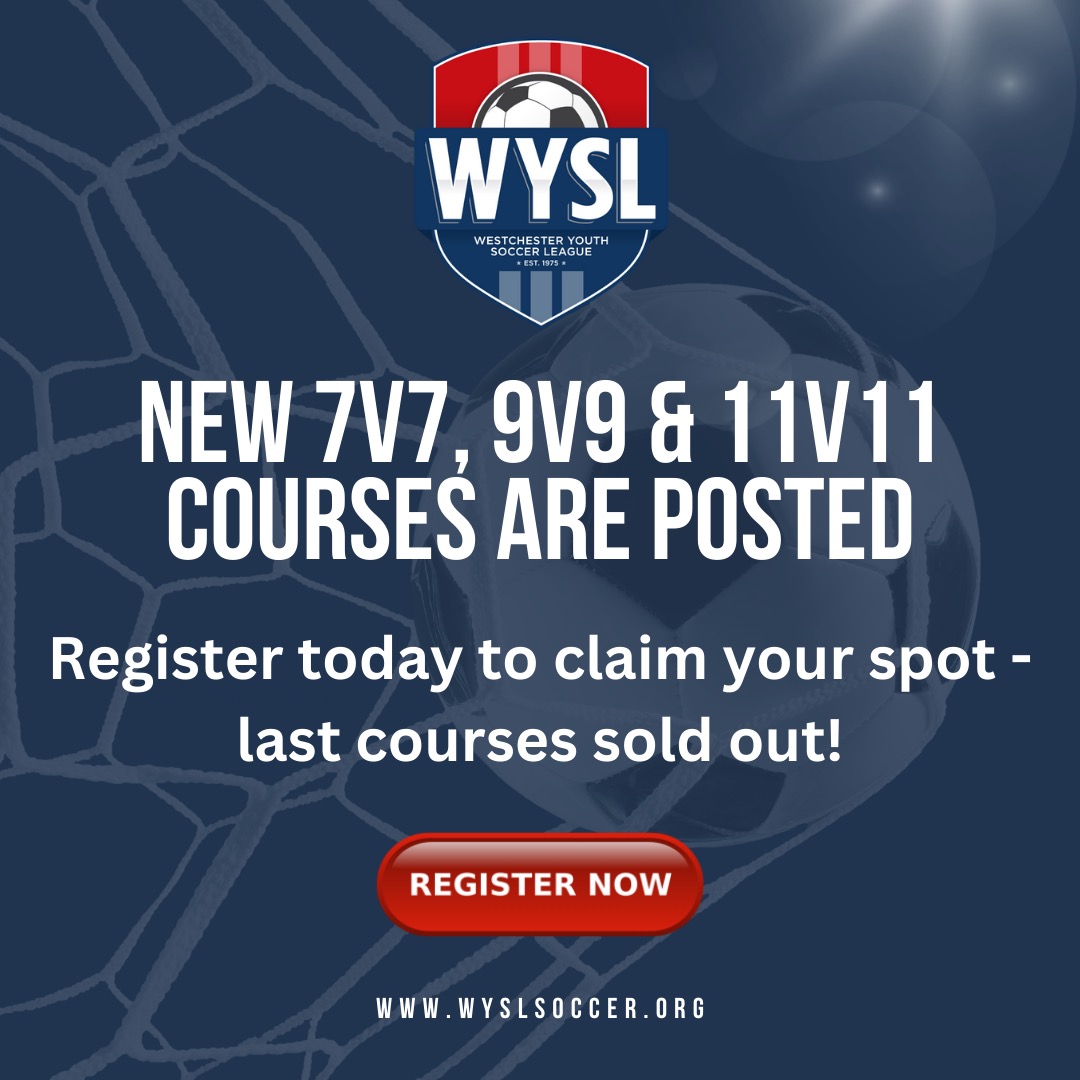 Don’t forget to register for the remaining courses in October! Our last course sold out! Wyslsoccer.org