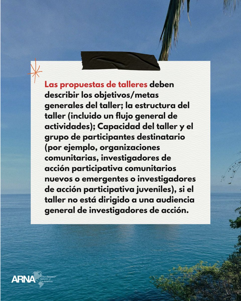 Convocatoria De Propuestas - FORMATO GENERAL

tinyurl.com/arnaproposals2…

#ARNA2025 #ActionResearch #InvestigacionAccion #ARNAConference #PuertoVallarta
