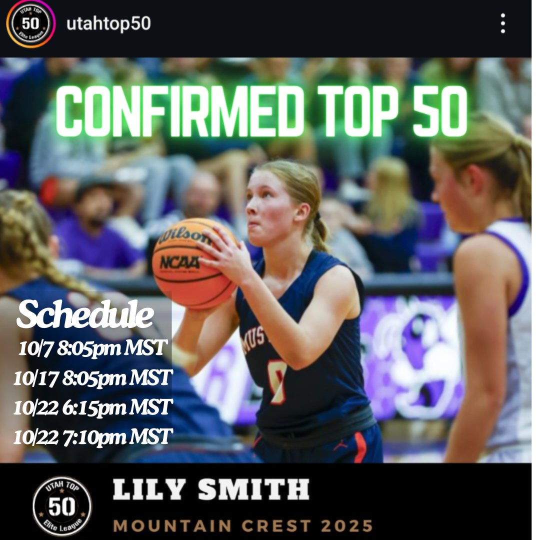 So excited to compete in the Utah Top 50! All games are at the Bruin Arena at SLC. Live Broadcast available: youtube.com/@rewindsportsn…