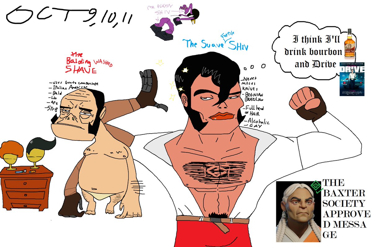 drawswithamouse's tweet photo. oct 9 (DIGITAL art ONE) 10 11
#DEADLOCK #SHIV #BALDING https://t.co/PdVbY3MsKt