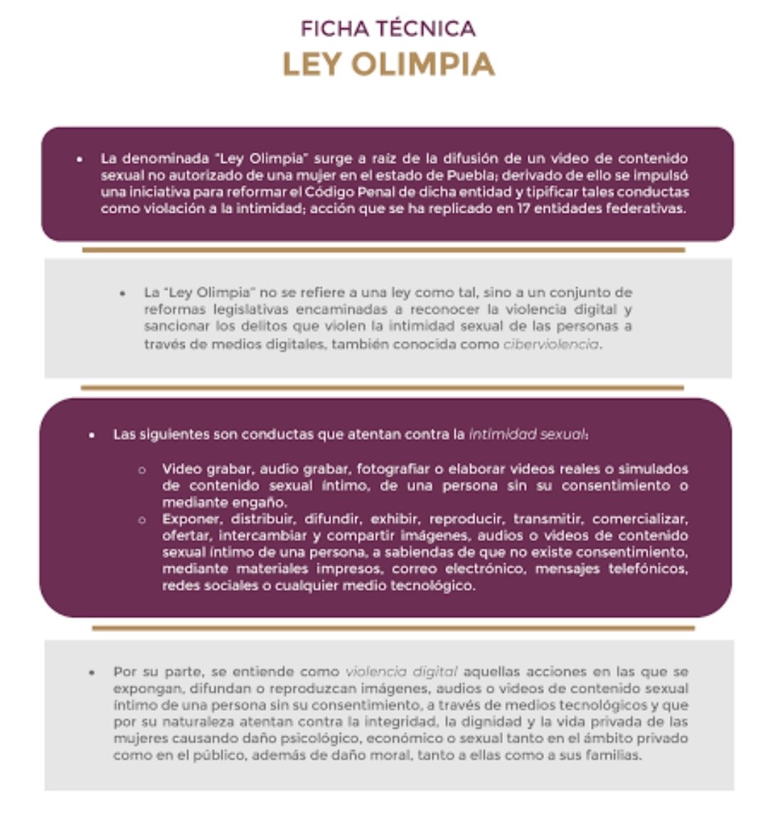 La "ley Olimpia" es muy clara, si alguien sube a sus redes sociales imágenes (creadas o no por esa persona) en las que exista violencia digital o mediática o que atenten contra la intimidad sexual, se está cometiendo un delito. Sin prejuzgar. <a href="/Garcimonero/">Antonio Garci Nieto</a> <a href="/AndreaChavezTre/">Andrea Chávez</a>