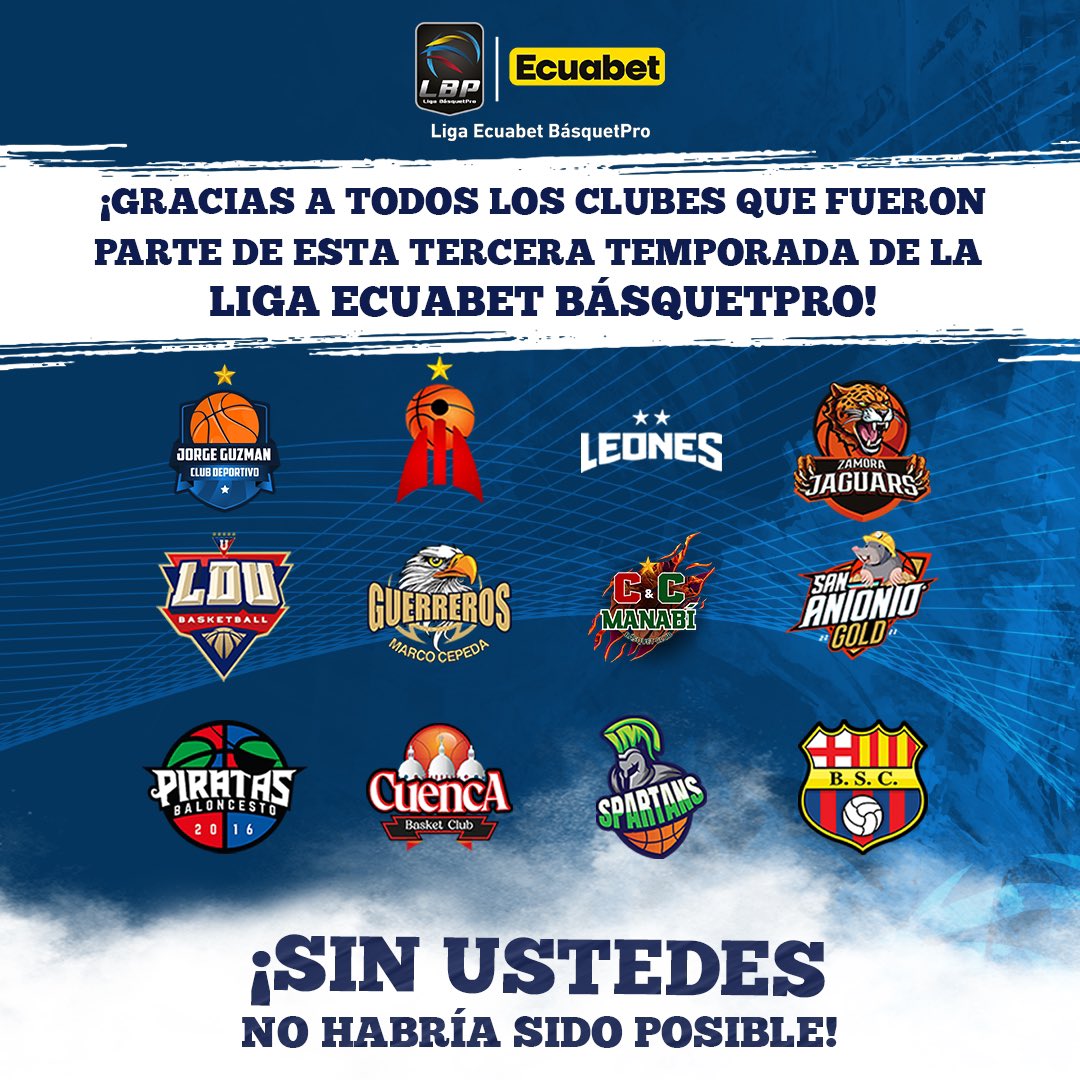 ¡Gracias a todos los clubes que formaron parte de esta tercera temporada de la #LigaBasquetPro! 🏀🔥 Su esfuerzo, pasión y compromiso en cada partido dejaron huella en esta competencia. 🙌👏 ¡Nos vemos en la próxima temporada! 💪🏆