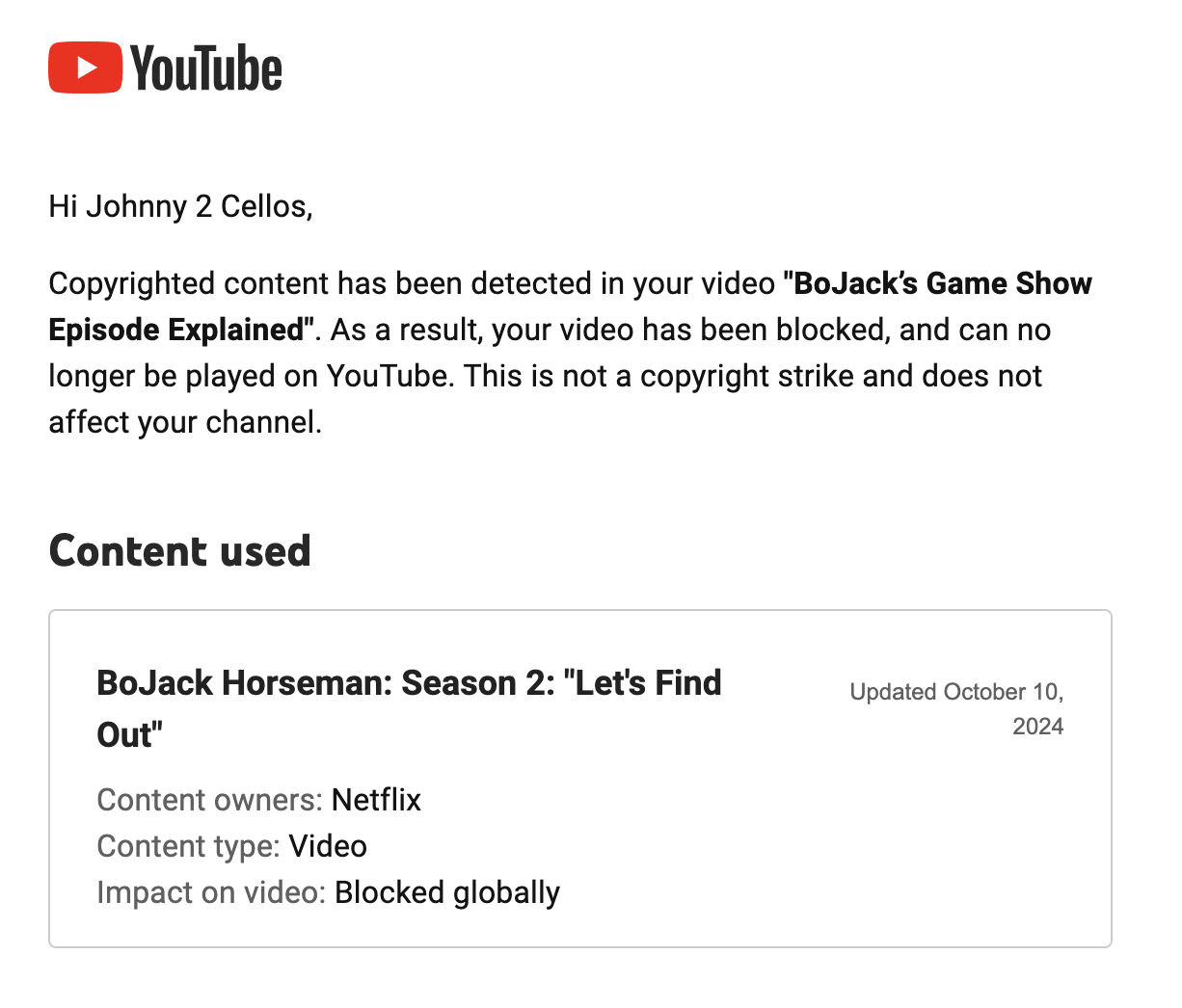 Johnny 2 Cellos on X: &ldquo;Man, I have made BoJack Horseman analysis 