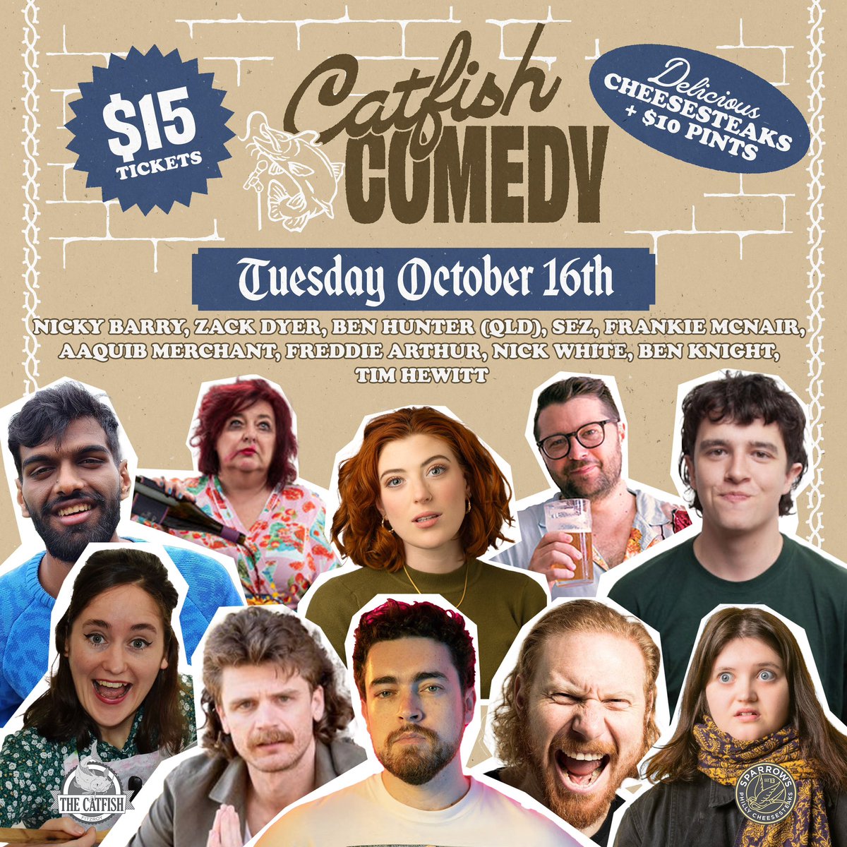 Huge Show this week!!! - snap up your early bird tickets now!!! Sick comedy, $9 pints, delicious cheesesteaks. DON'T MISS OUT.

trybooking.com/events/landing… 🎟️