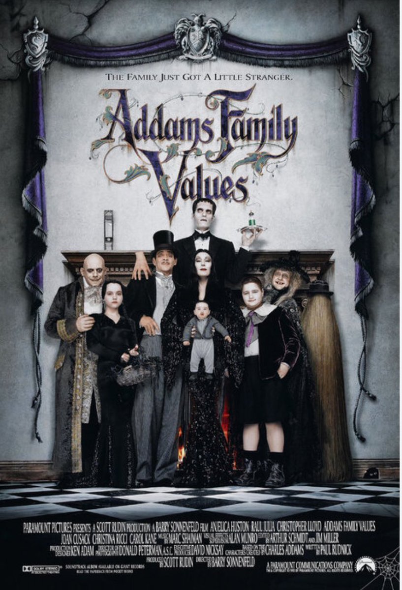 The_DM833's tweet photo. 31 days of Halloween movie number 10 AdamsFamilyValues.

#31DaysOfHorror #31DaysOfHalloween  #AdamsFamilyValues https://t.co/3t2zRdTq46