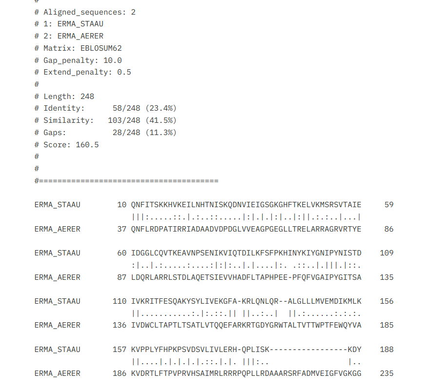 A little story from this manuscript:

We found that DeepARG had a sequence for a gene it calls ermA and CARD also has a sequence for a gene it calls ermA

But these are very different sequences!

23% identity over a short stretch, 17% over the whole sequence