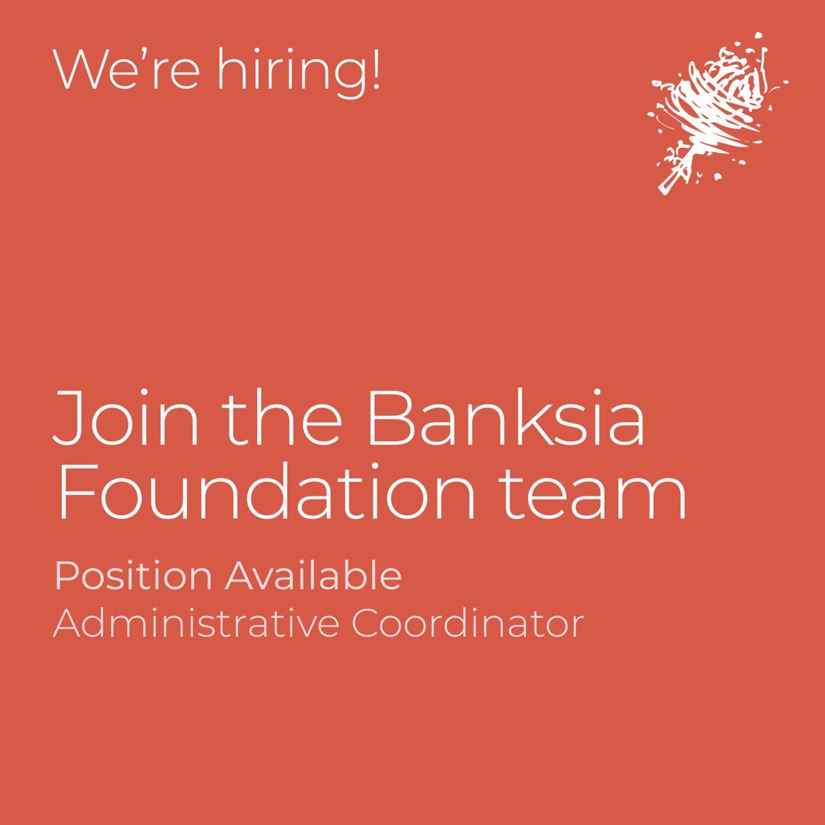 The Banksia Foundation is entering an exciting new era, and we are looking for a passionate and organised Administrative Coordinator to join our dynamic team.
Use your admin, comms &amp; IT skills to make a real impact. Apply now: lnkd.in/gWefTQKH #SustainabilityJobs #JoinUs