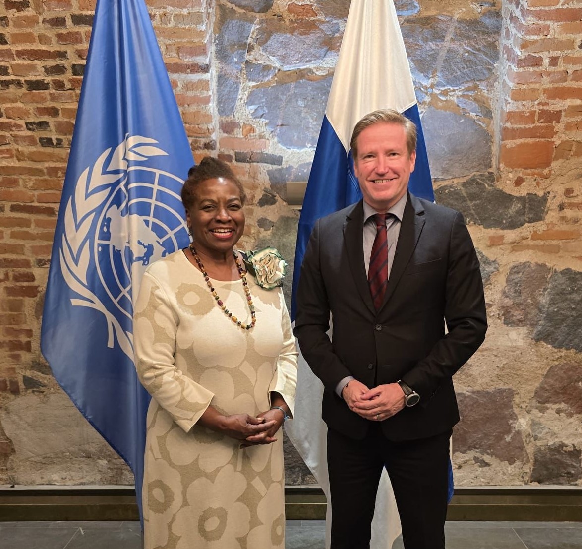 A pleasure to be hosted by Mr. Pasi Hellman, Under-Secretary of State at <a href="/Ulkoministerio/">MFA Finland 🇫🇮</a>, for a discussion on population dynamics, #SRHR and accelerating the #SDGs through the #ICPD agenda.

<a href="/UNFPA/">UNFPA</a> is grateful for #Finland’s support.