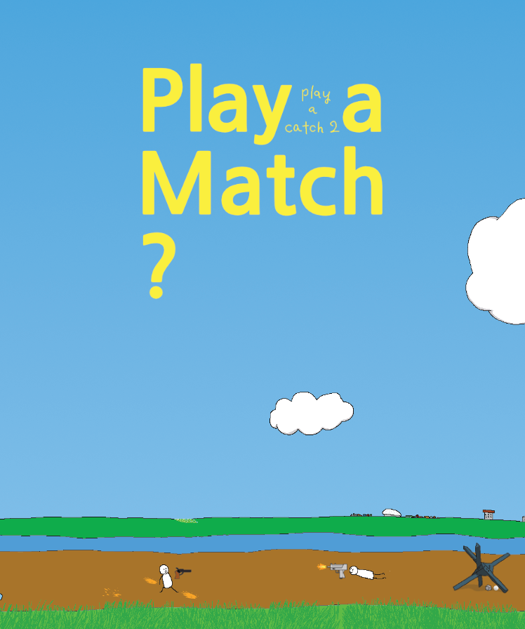 suidensuiden's tweet image. 🍅Play a Match?: play a catch2公開中🍅
1v1オンライン対戦シューティングの&quot;Play a Match?&quot;公開中です！
ジリジリアップデートを重ね、8種類だった武器が20種類まで増えました！
のんびり撃ち合いでもいかが？

⏬unityroomにて無料プレイ可能です！⏬️
unityroom.com/games/playamat…

#indiegame
