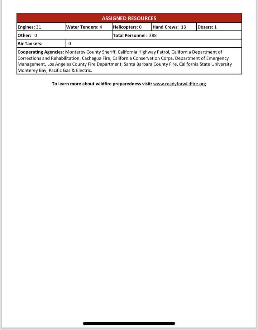 Piney Incident update, containment has grown to 65%. Please follow our updates for the latest information.