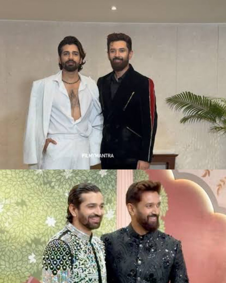 ContainCreator's tweet image. With Whom Mr Chirag Looks Best 🙈💕 Hot Bodyguard Or Cute 
 Actor 
✋ My Pick Bodyguard 😍 

#ChiragPaswan #VishalSingh