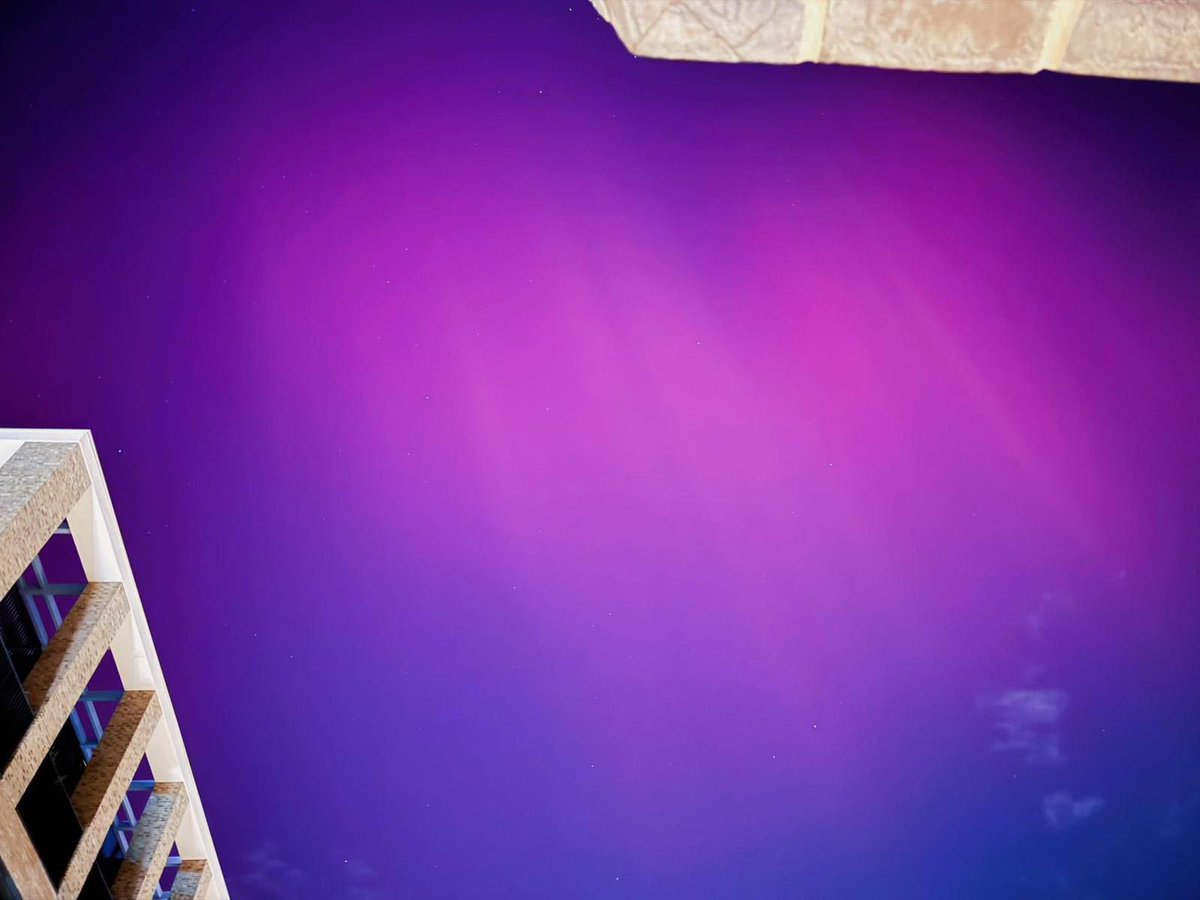 Flamsteed's tweet image. Lots of images have come in from Flamsteed members across the country of last night’s incredible aurora display.

An extraordinary night, the second major display in the last 4 months.

The Sun is certainly giving us a show, nearing the peak of this solar cycle!