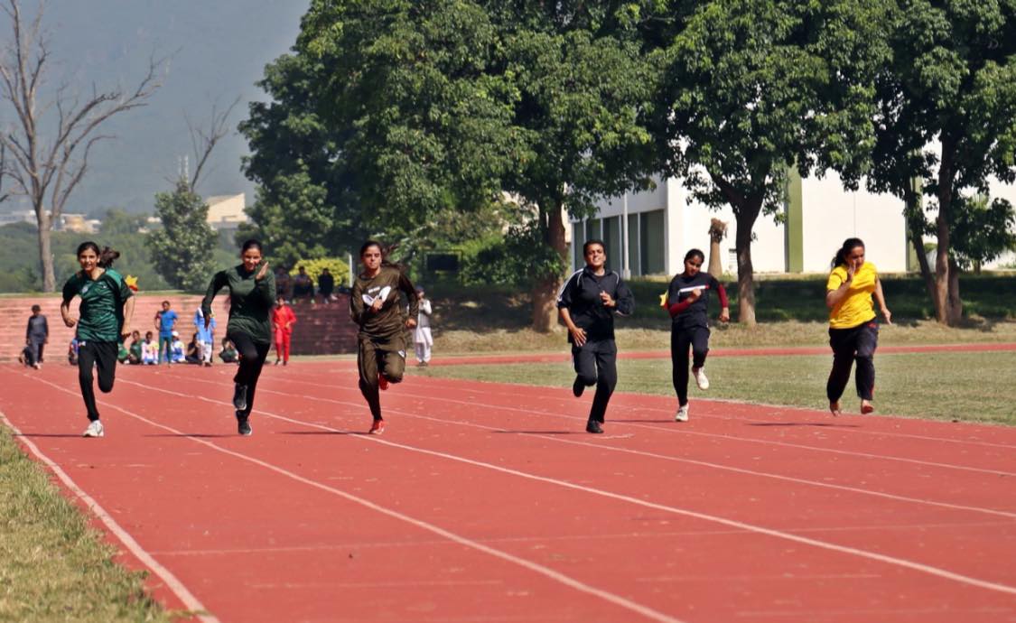 Inter Sports Schools Athletics Championship for Girls being held at Pakistan Sports Complex, Islamabad.