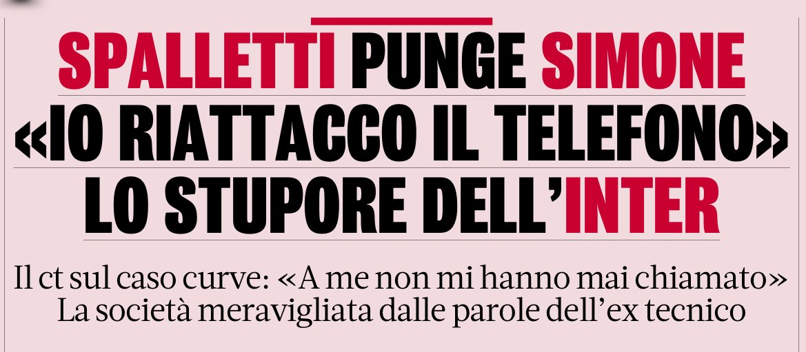 capuanogio's tweet image. L’#Inter sorpresa dalle parole di #Spalletti che ha attaccato #Inzaghi sul caso dei contatti con gli ultras. Il club meravigliato per la presa di posizione del ct a proposito del quale circolano video del periodo al #Napoli insieme ai capi tifosi (alcuni mascherati). Nessuna…