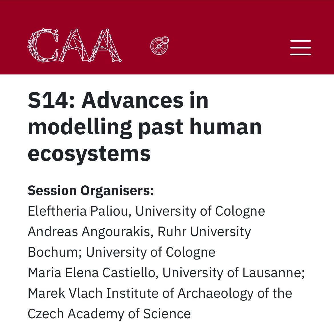 Maria Elena C., PhD - also on blue & @sciences.re (@mecastiello) on Twitter photo Call for papers for #CAA2025 is now open! 🗳️
Together with <a href="/AndrosSpica/">Andreas Angourakis</a> we will discuss the advances in modelling past human ecosystems in #S14
Full session description:
2025.caaconference.org/call-for-paper…
🔖Deadline 29th October
📍#Athens, Greece Call for papers for #CAA2025 is now open! 🗳️
Together with <a href="/AndrosSpica/">Andreas Angourakis</a> we will discuss the advances in modelling past human ecosystems in #S14
Full session description:
2025.caaconference.org/call-for-paper…
🔖Deadline 29th October
📍#Athens, Greece