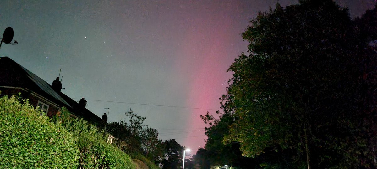 Beautiful sight seeing the Northern Lights over College Wood last night