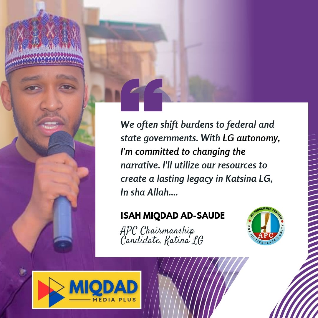 <a href="/Miqdad_Jnr/">Isah Miqdad</a>: Time to shift narrative. Using LG autonomy to empower community transformation.