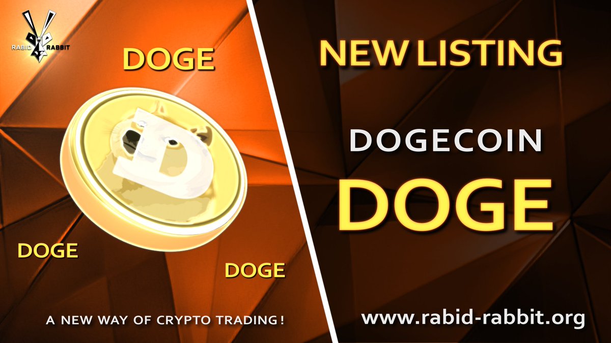 RR_exchange's tweet photo. 🚀NEW LISTING🚀#DOGE #DOGECoin
📈Trading Pair: DOGE/USDT📈
⏬Available Now!⏬
https://t.co/QasXuUkcga
#RR_exchange #DOGE #DOGECoin #USDT #BTC #rabidrabbit #crypto #exchange #trading #cryptocurrency #newlisting #coinpaprika #coingecko #LiveCoinWatch https://t.co/muCqt9Kkc2
